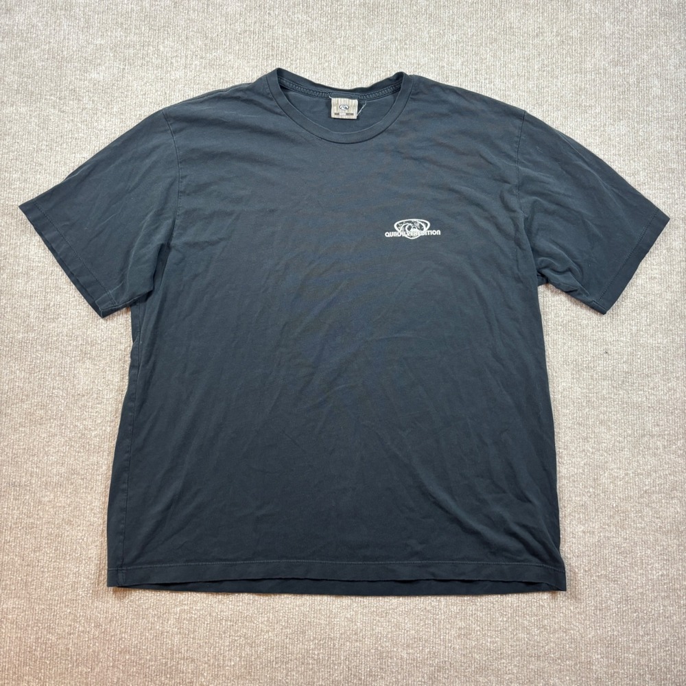 Y2K Quiksilver Edition Black Short Sleeve‎ Surfer Shirt Men's Size XXL